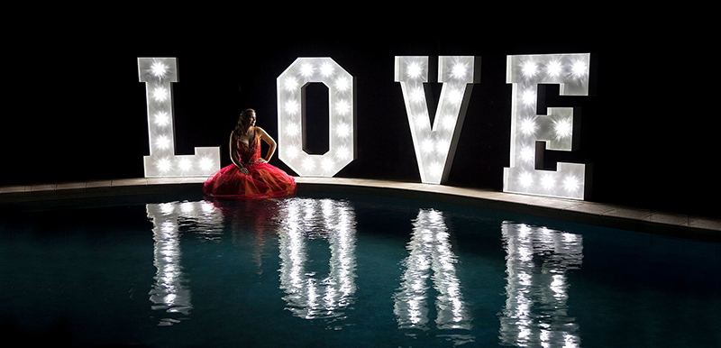 Goglow Party Hire Wedding Letter Hire Giant Light Up Love Letters