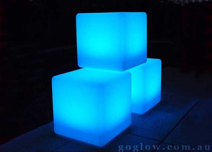 LED cubes for hire
